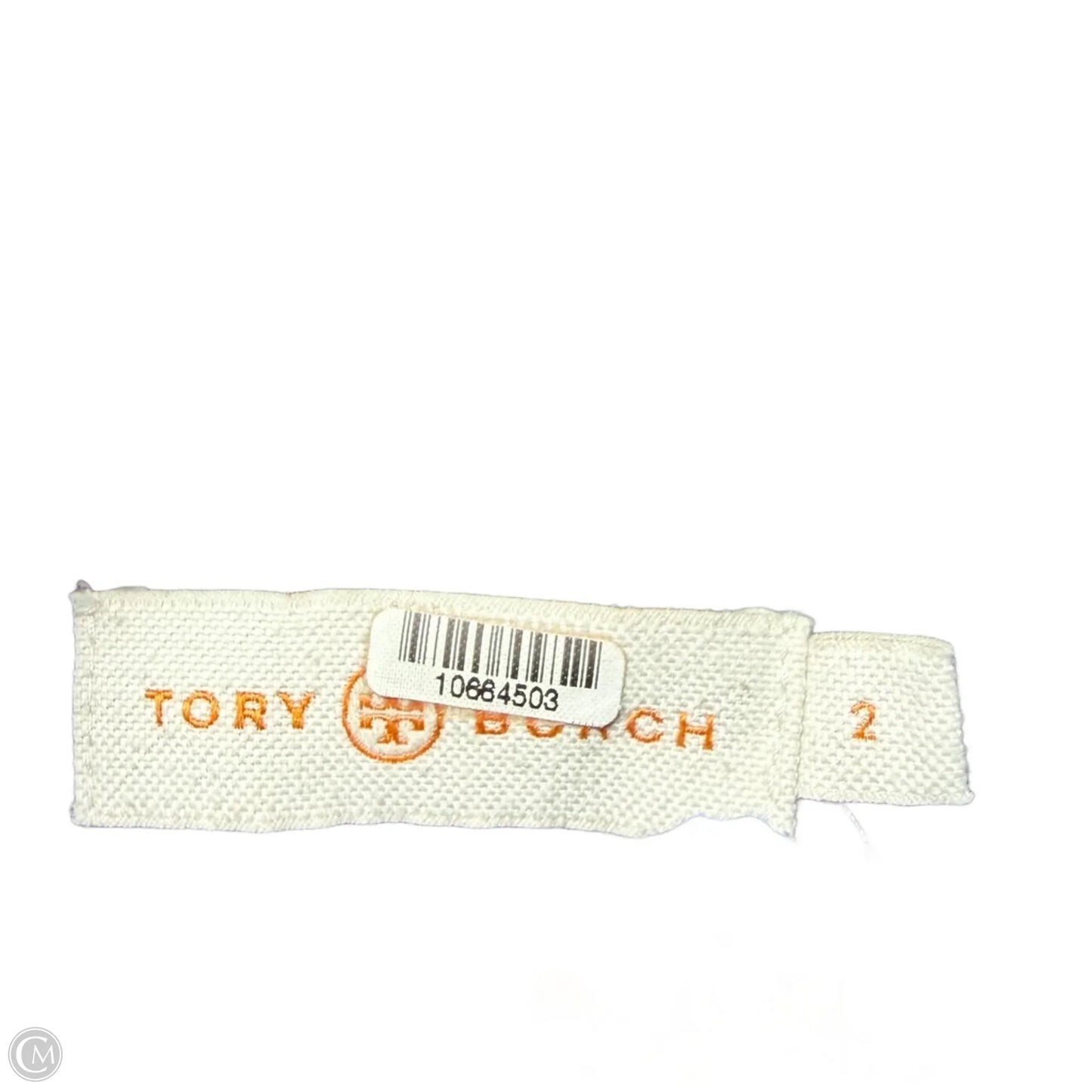 Top Long Sleeve Designer By Tory Burch In Blue & Orange, Size: 2