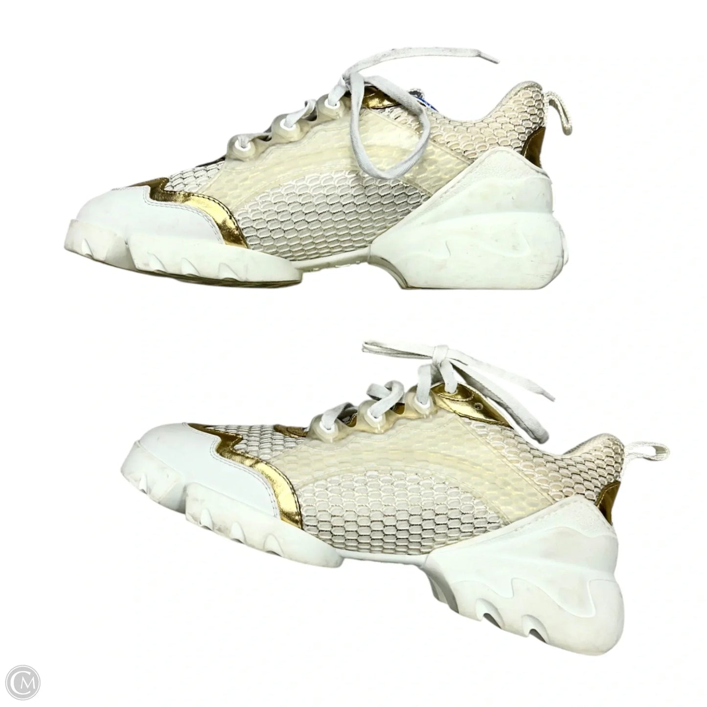 Shoes Luxury Designer By Christian Dior In White, Size: 8.5
