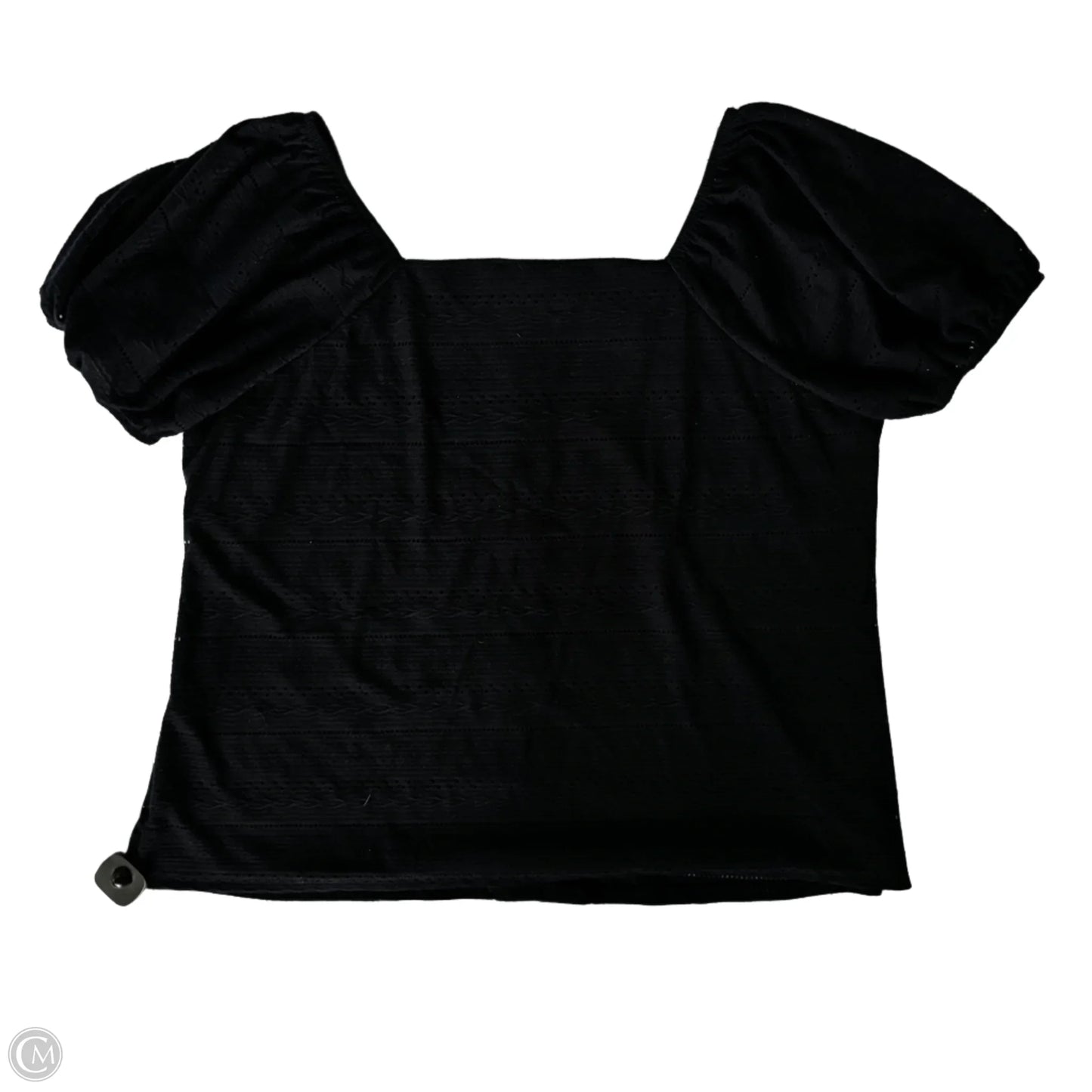 Top Short Sleeve By Lane Bryant In Navy, Size: 1x