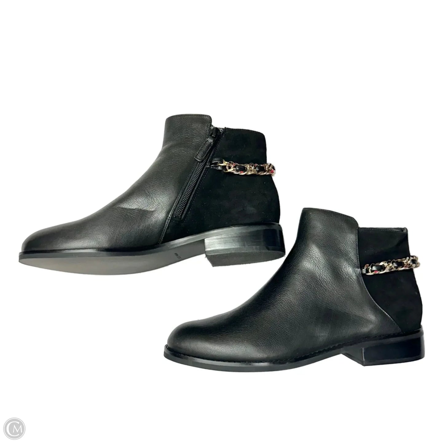 Boots Leather By Cole-haan In Black, Size: 9.5