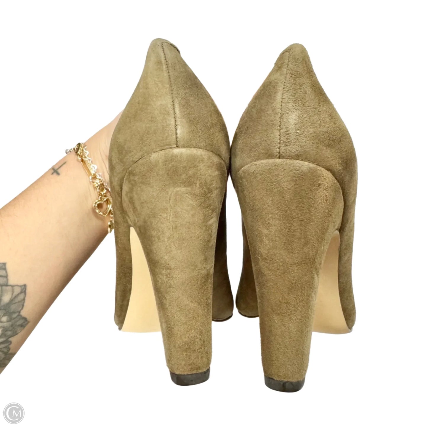 Shoes Heels Block By Anne Klein In Brown, Size: 9.5