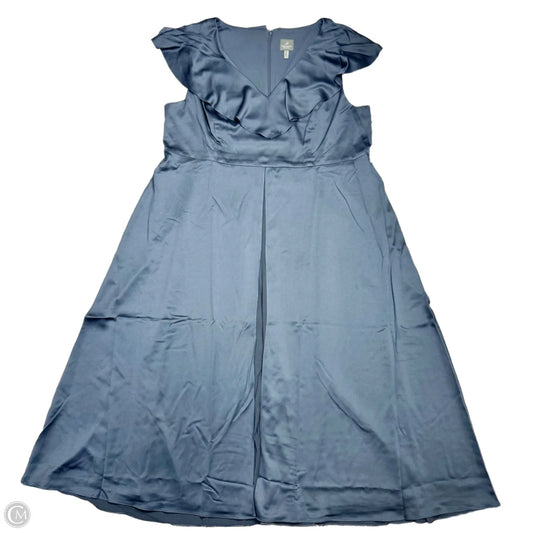 Dress Party Long By Adrianna Papell In Navy, Size: 4x