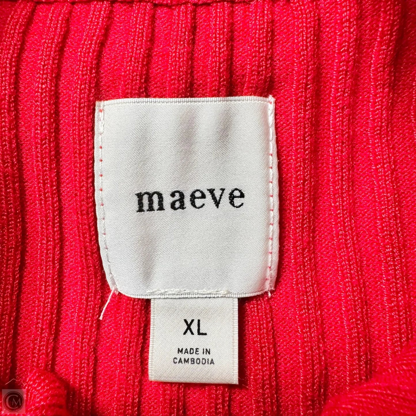Top Long Sleeve By Maeve In Red, Size: Xl