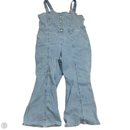 Jumpsuit By Ava & Viv In Blue Denim, Size: 4x
