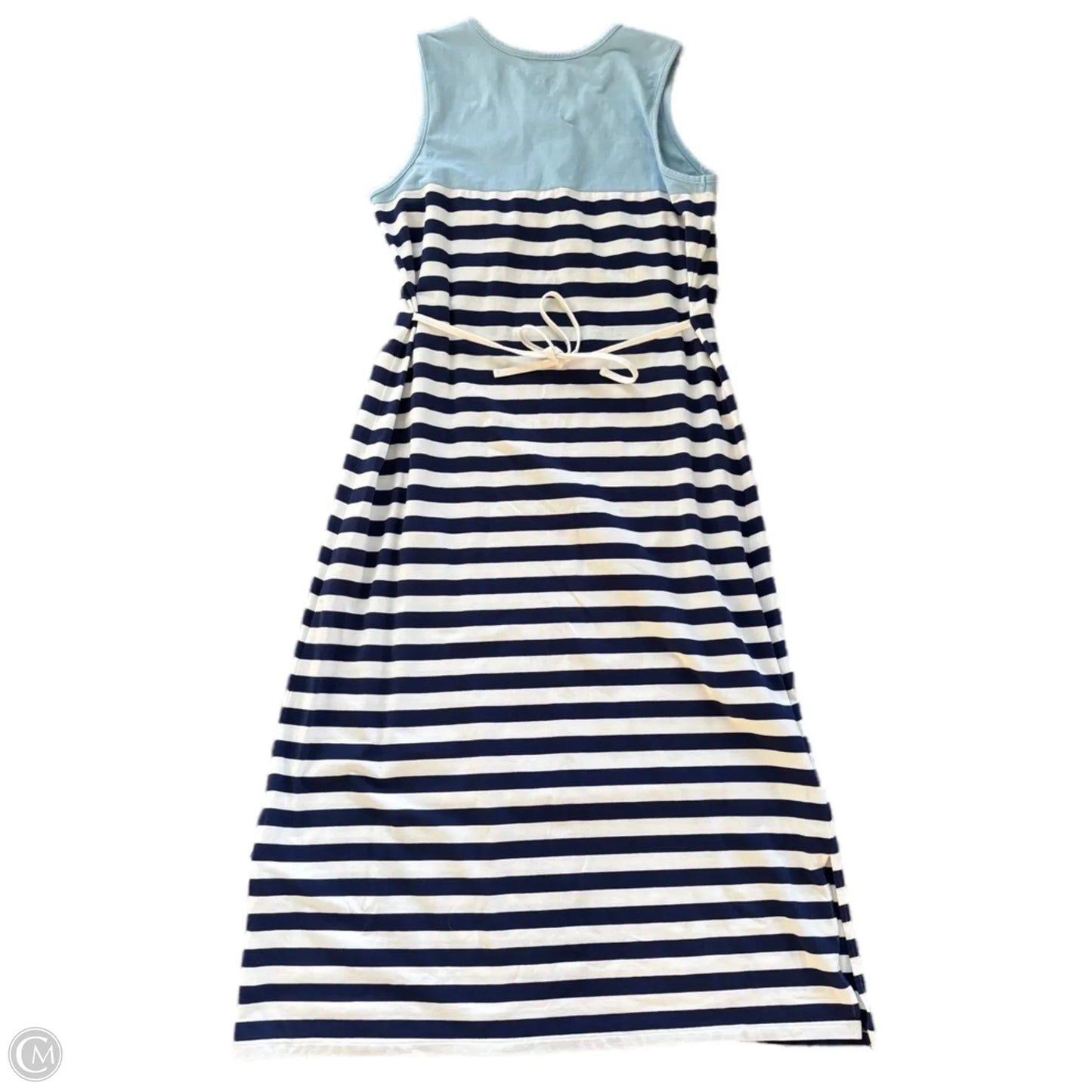Dress Casual Maxi By Denim And Co Qvc In Striped Pattern, Size: L