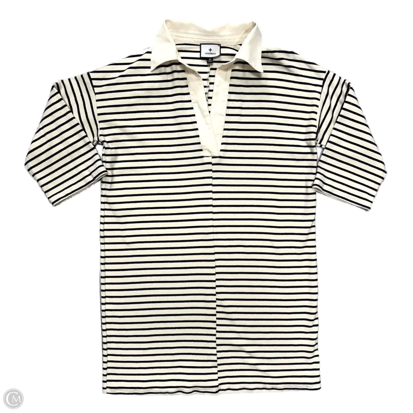 Dress Casual Short By Tuckernuck In Striped Pattern, Size: M