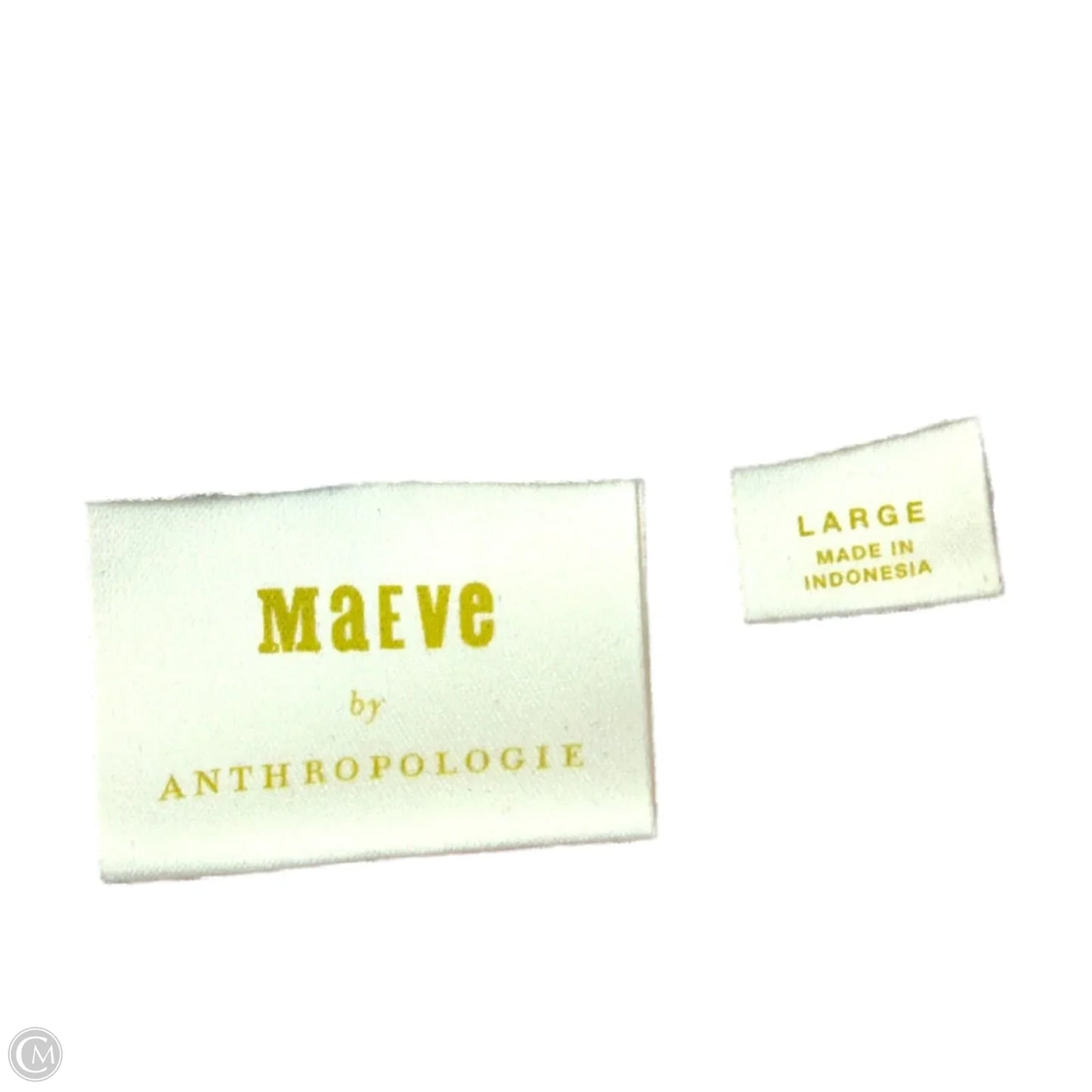 Top 3/4 Sleeve By Maeve In Striped Pattern, Size: L