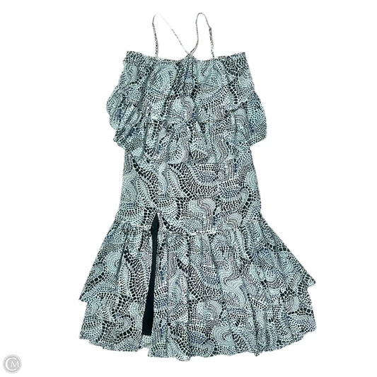 Dress Casual Midi By Cinq à Sept In Black & Blue, Size: S