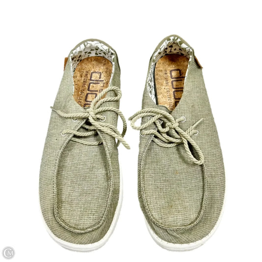 Shoes Flats By Hey Dude In Green, Size: 10