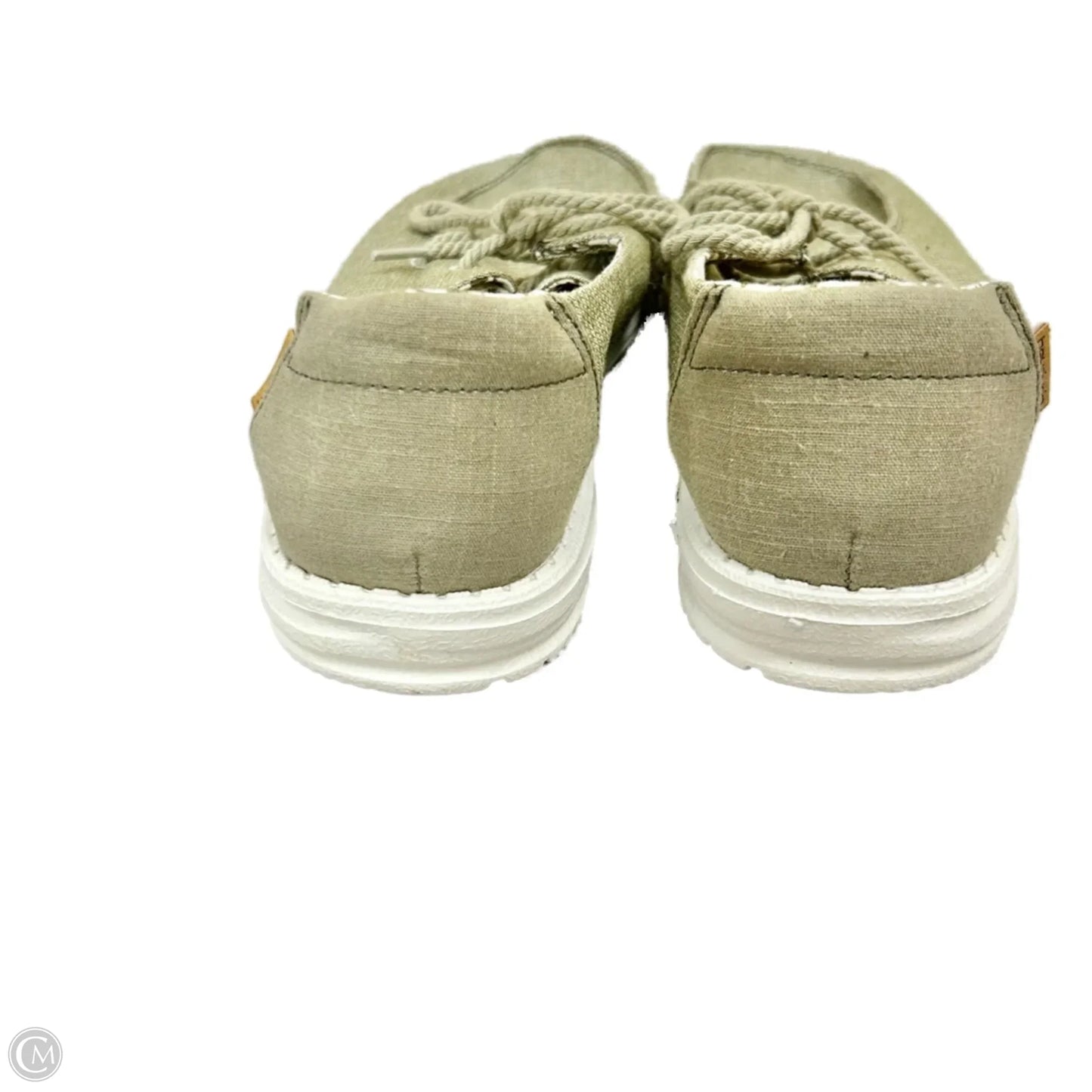 Shoes Flats By Hey Dude In Green, Size: 10