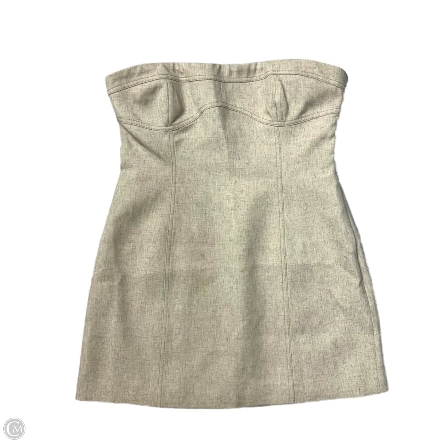 Dress Casual Short By Anthropologie In Beige, Size: M