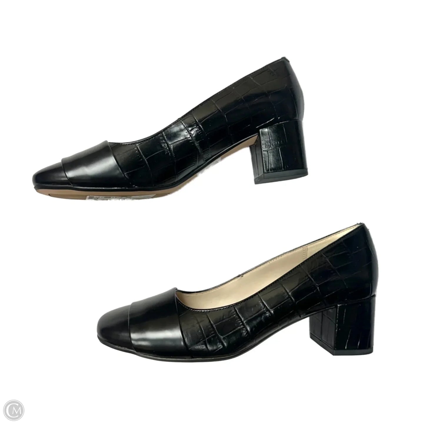 Shoes Heels Block By Clarks In Black, Size: 7.5
