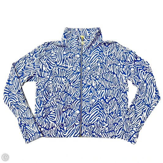 Sweatshirt Designer By Lilly Pulitzer In Blue & White, Size: Xs