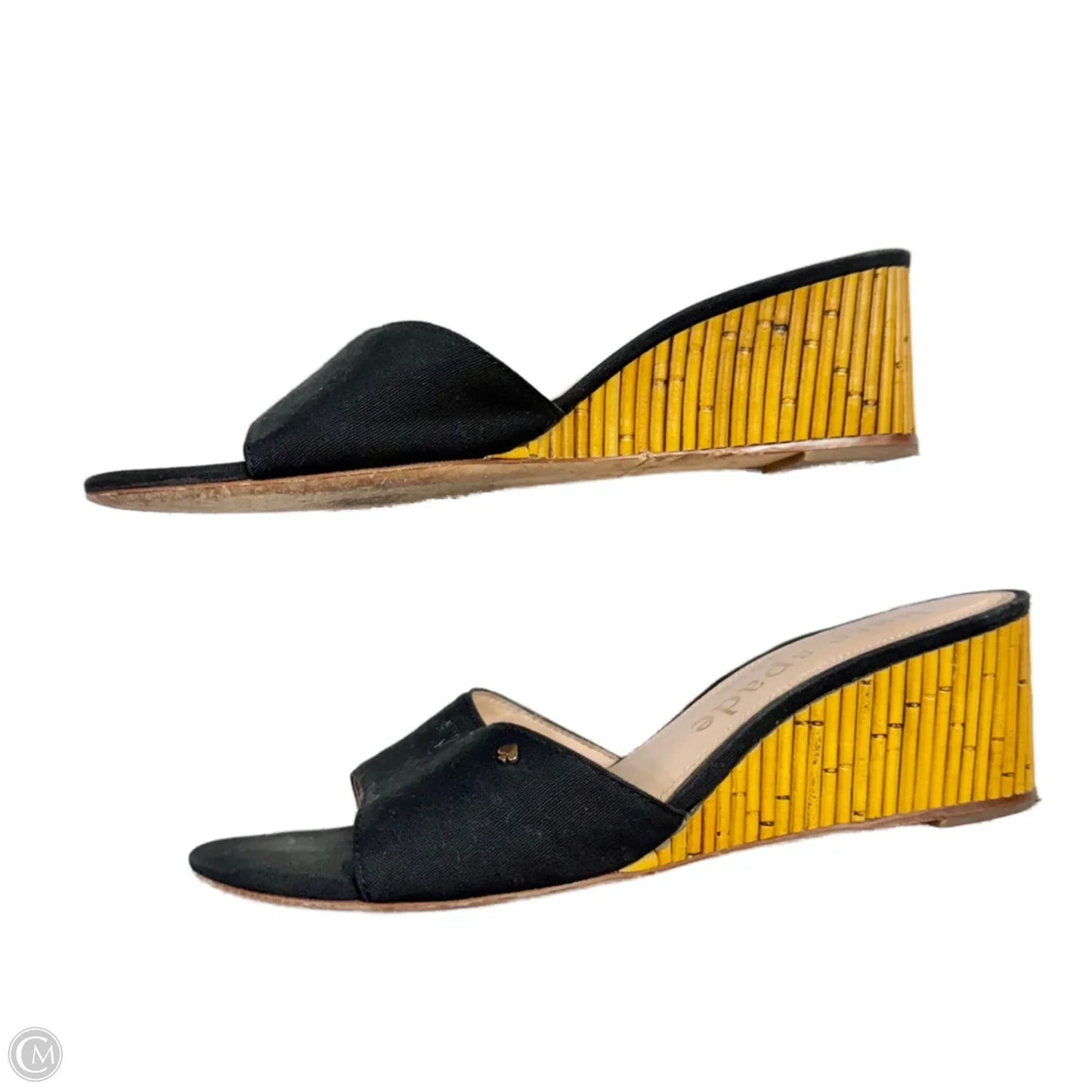 Sandals Designer By Kate Spade In Black, Size: 8