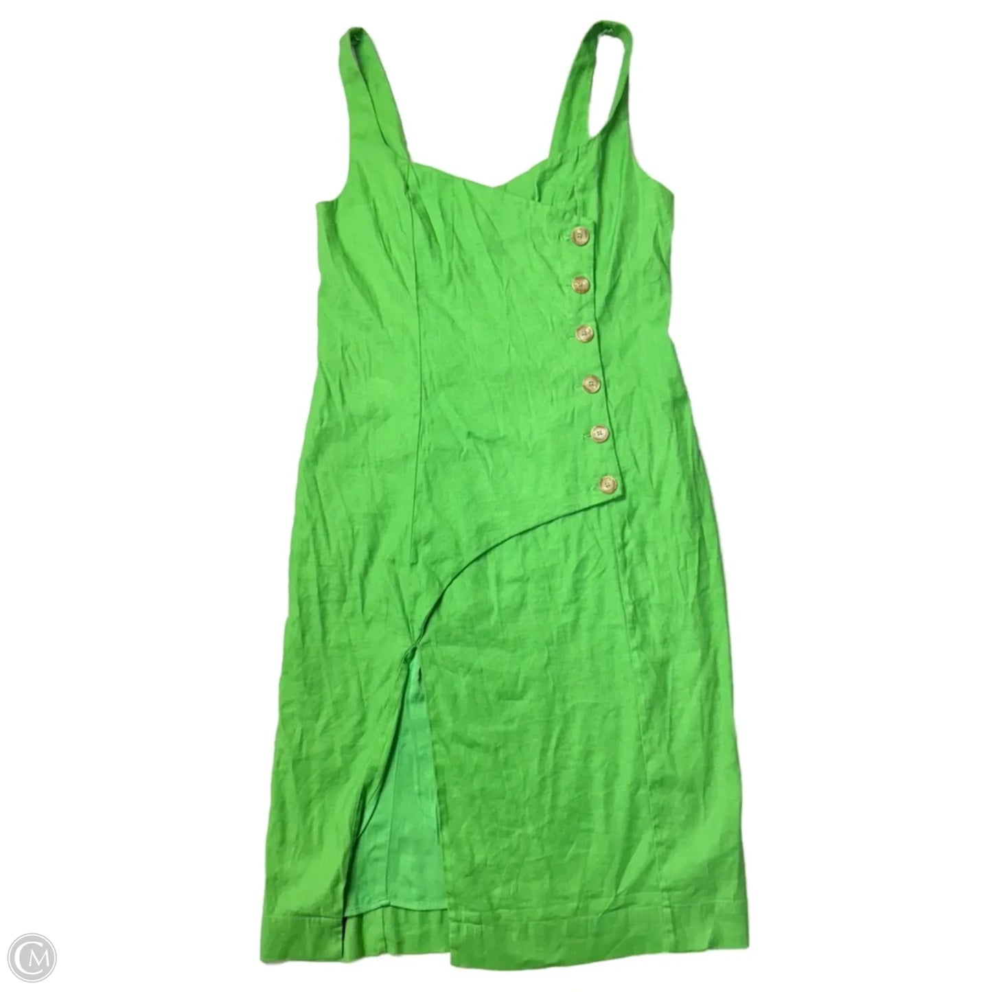 Dress Casual Midi By Anthropologie In Green, Size: Xl