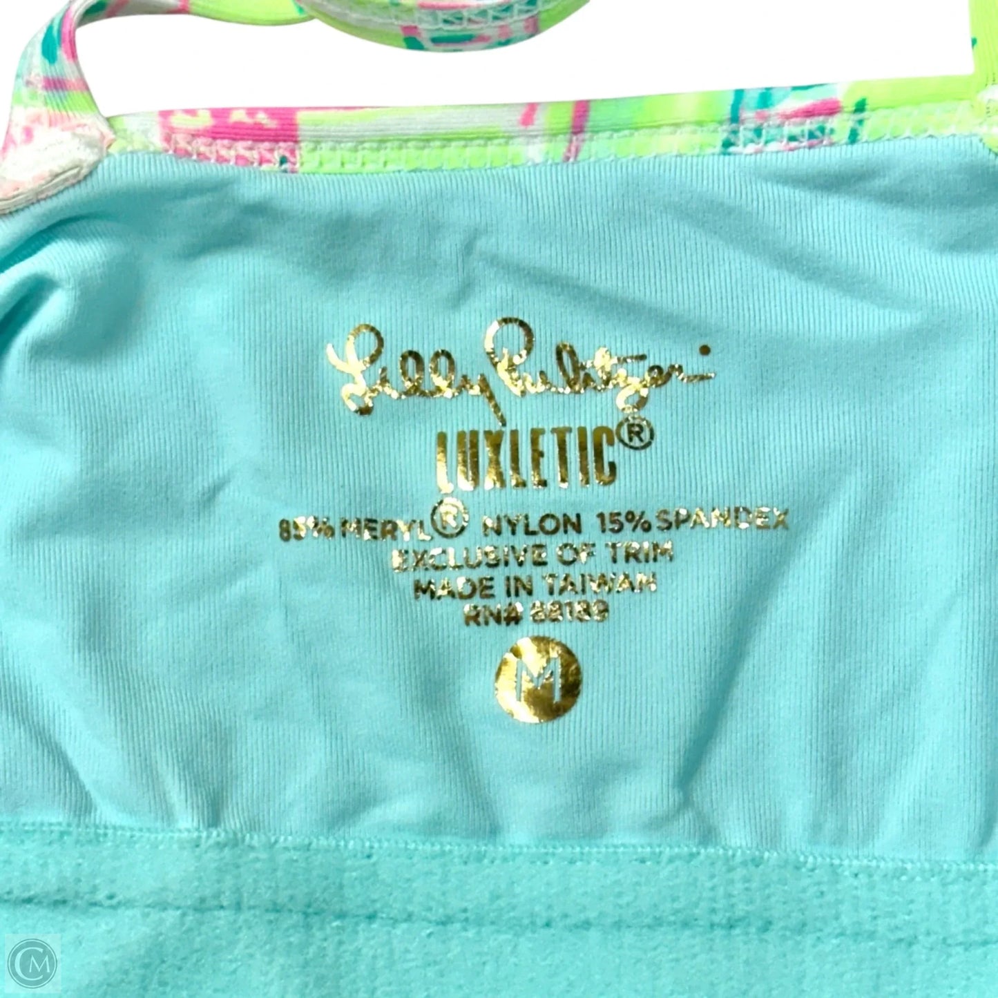 Tank Top Designer By Lilly Pulitzer In Blue & Pink, Size: M