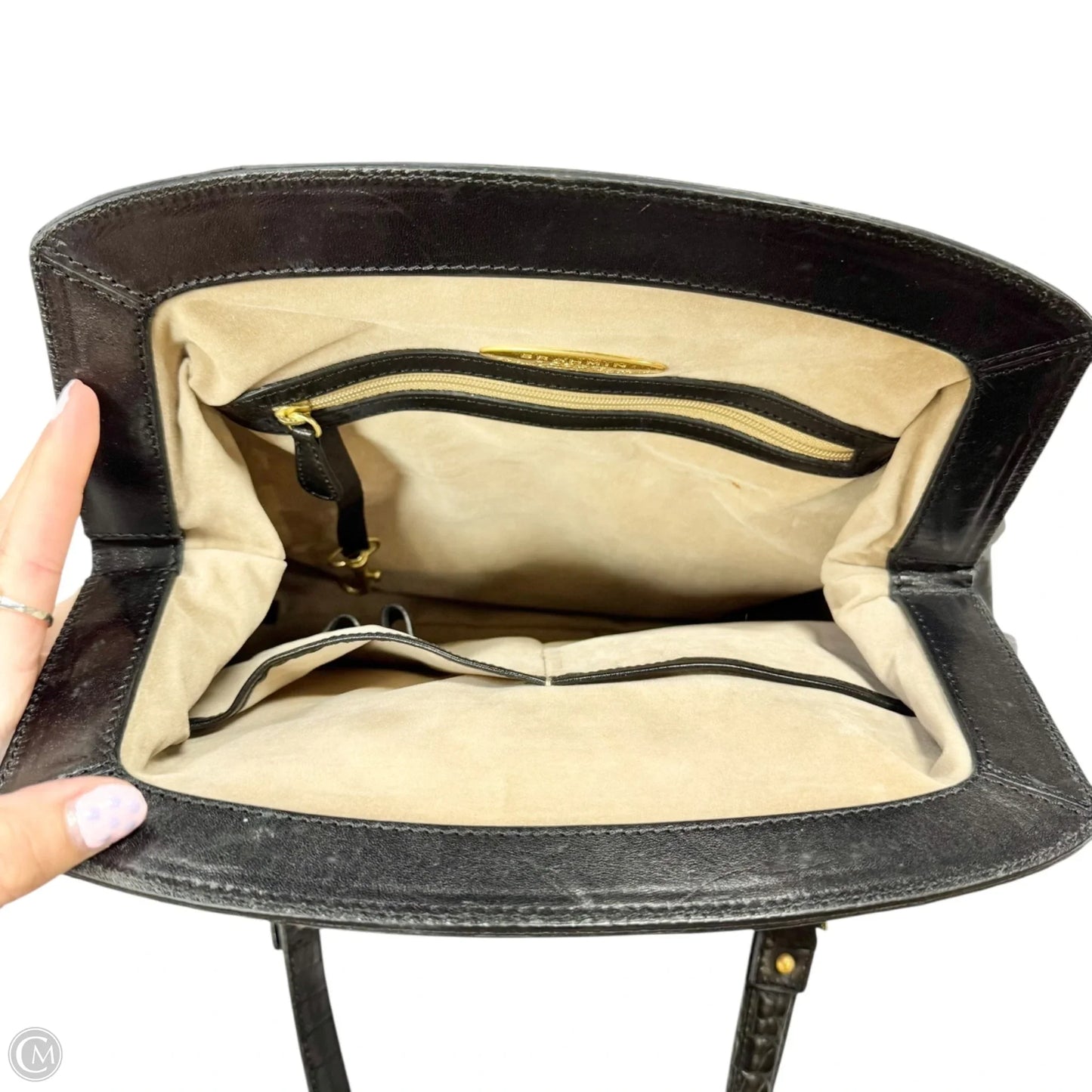 Handbag Designer By Brahmin, Size: Small