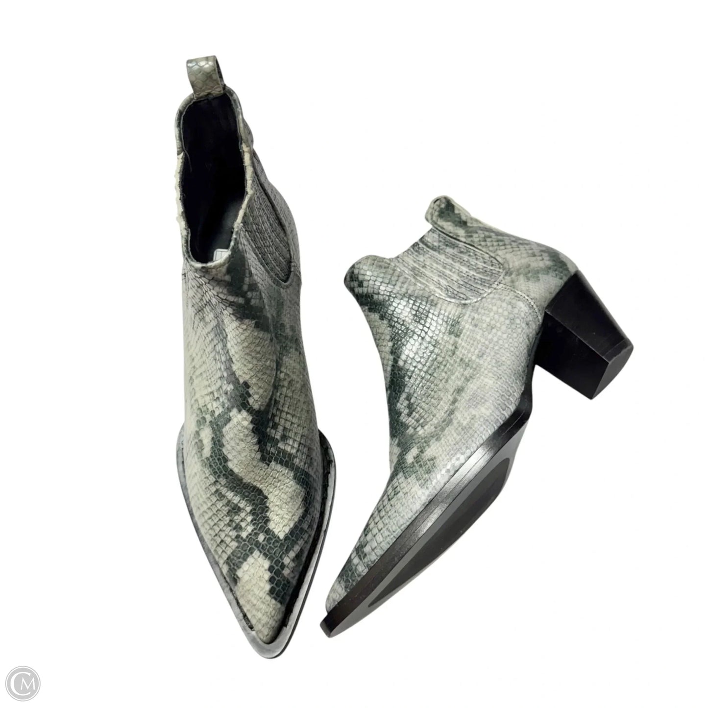 Boots Leather By Agl In Snakeskin Print, Size: 7