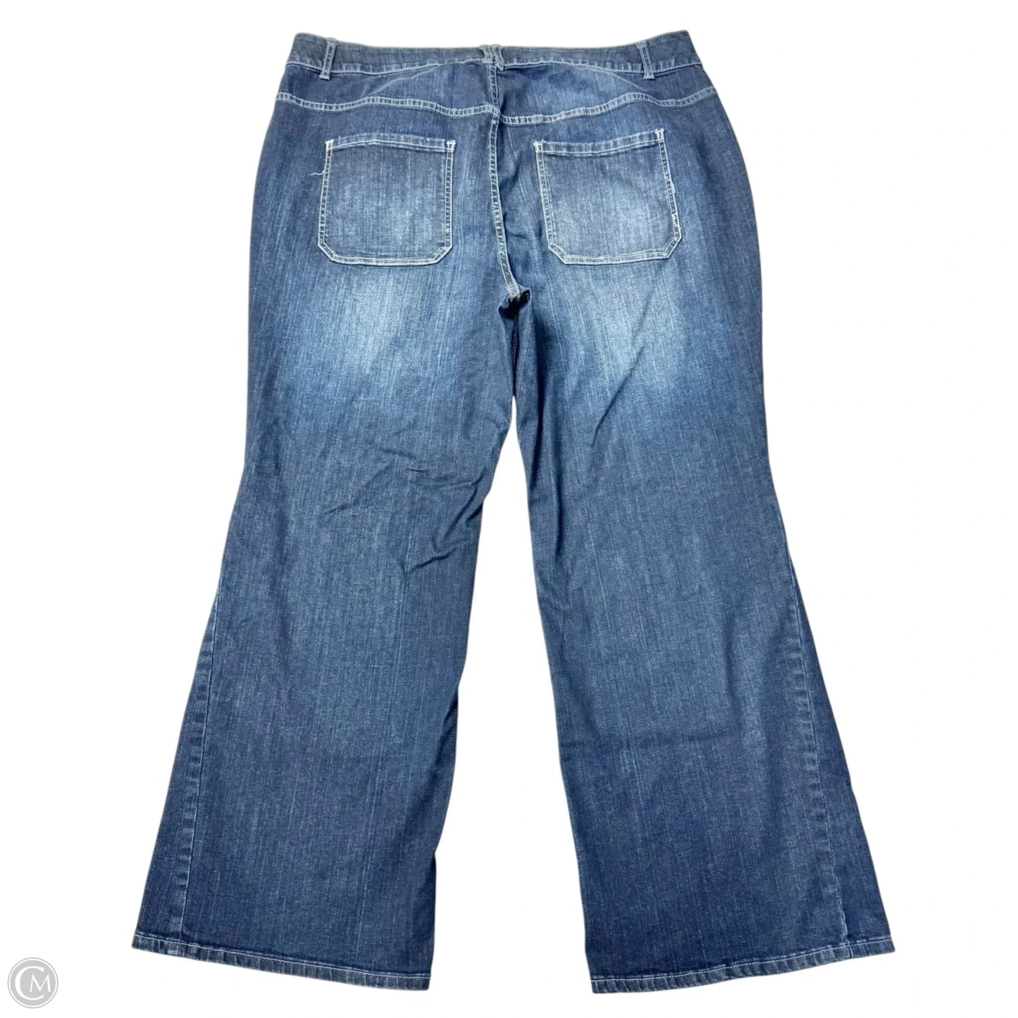 Jeans Wide Leg By Lane Bryant In Blue Denim, Size: 26