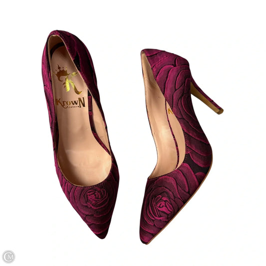 Shoes Heels Stiletto By Krown Kouture In Purple, Size: 6.5