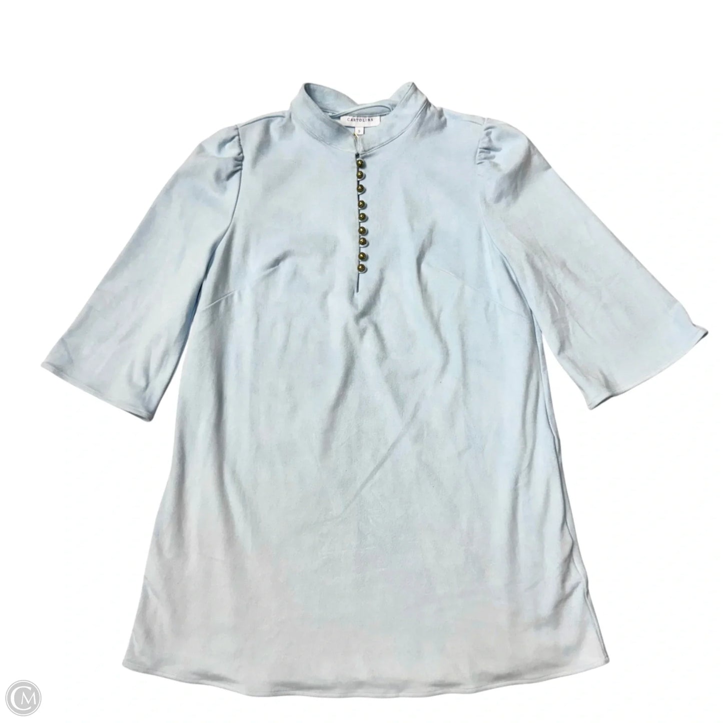 Dress Casual Short By Cartolina In Blue, Size: S