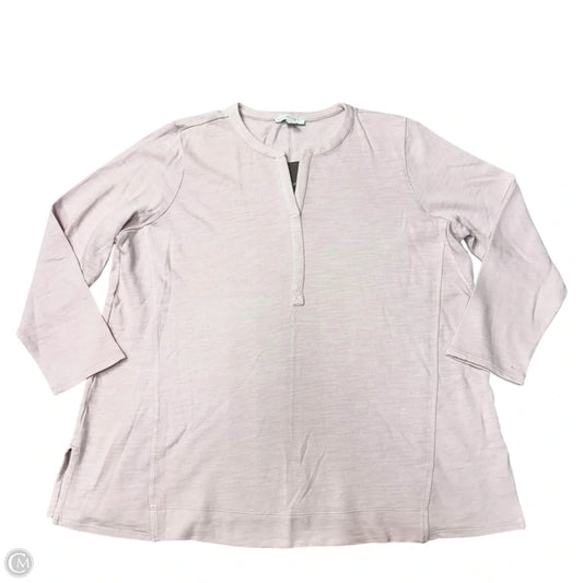 Top Long Sleeve By Pure Jill In Pink, Size: Xl