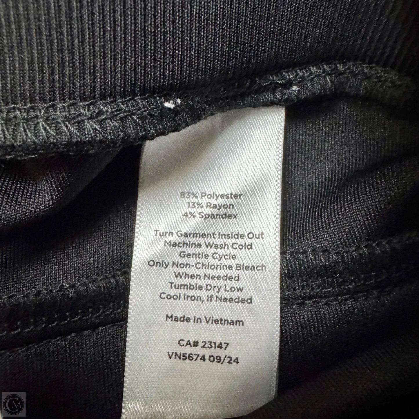 Athletic Pants By Talbots In Black, Size: L