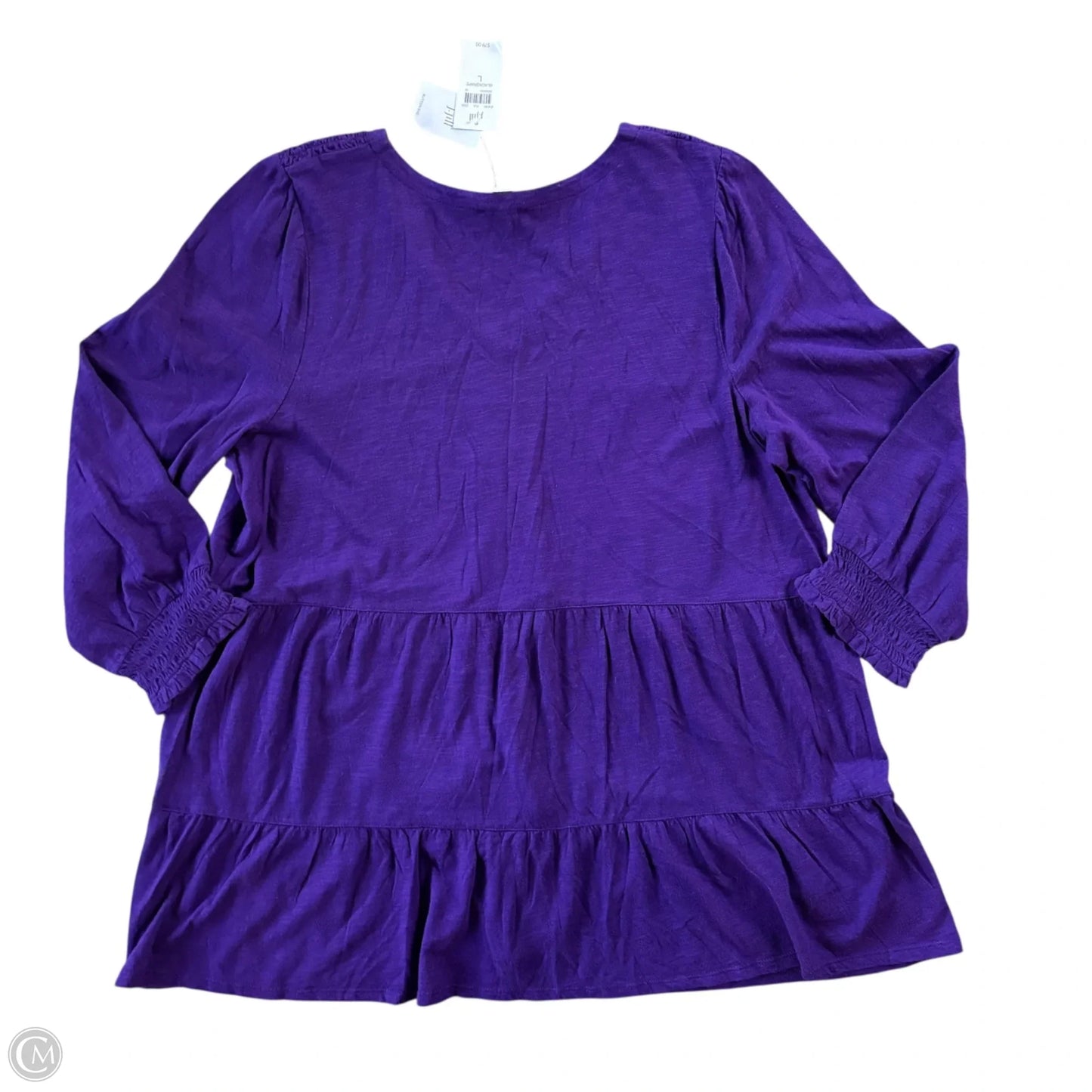 Tunic Long Sleeve By J. Jill In Purple, Size: L