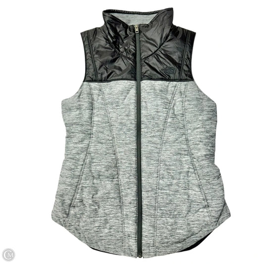 Vest Puffer & Quilted By The North Face In Black & Grey, Size: S