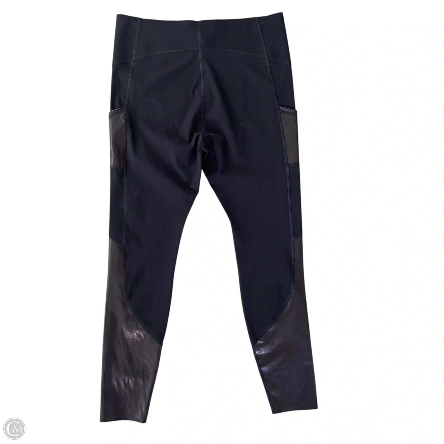 Athletic Leggings By Spanx In Black, Size: L