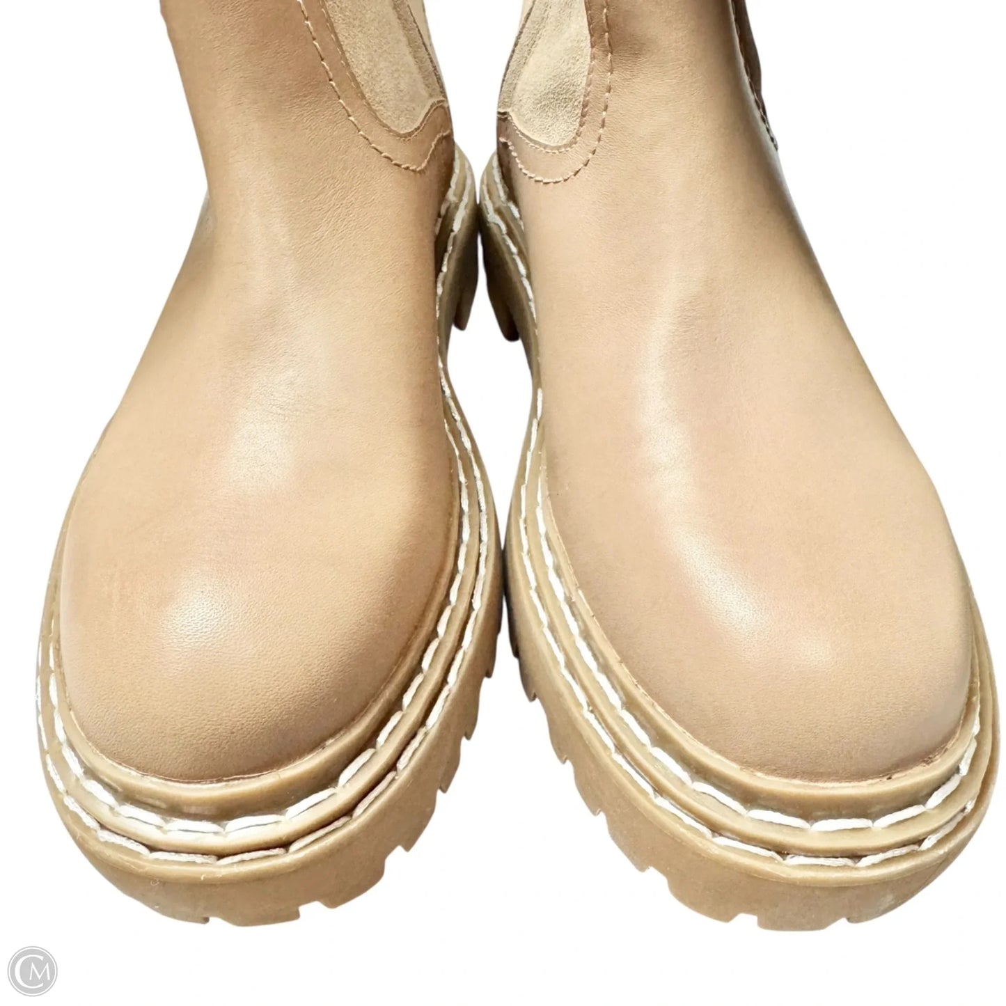 Boots Leather By Splendid In Taupe, Size: 6.5