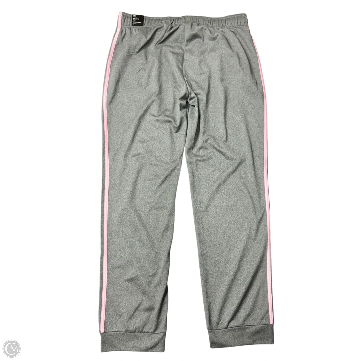 Athletic Pants By Adidas In Grey & Pink, Size: Xl