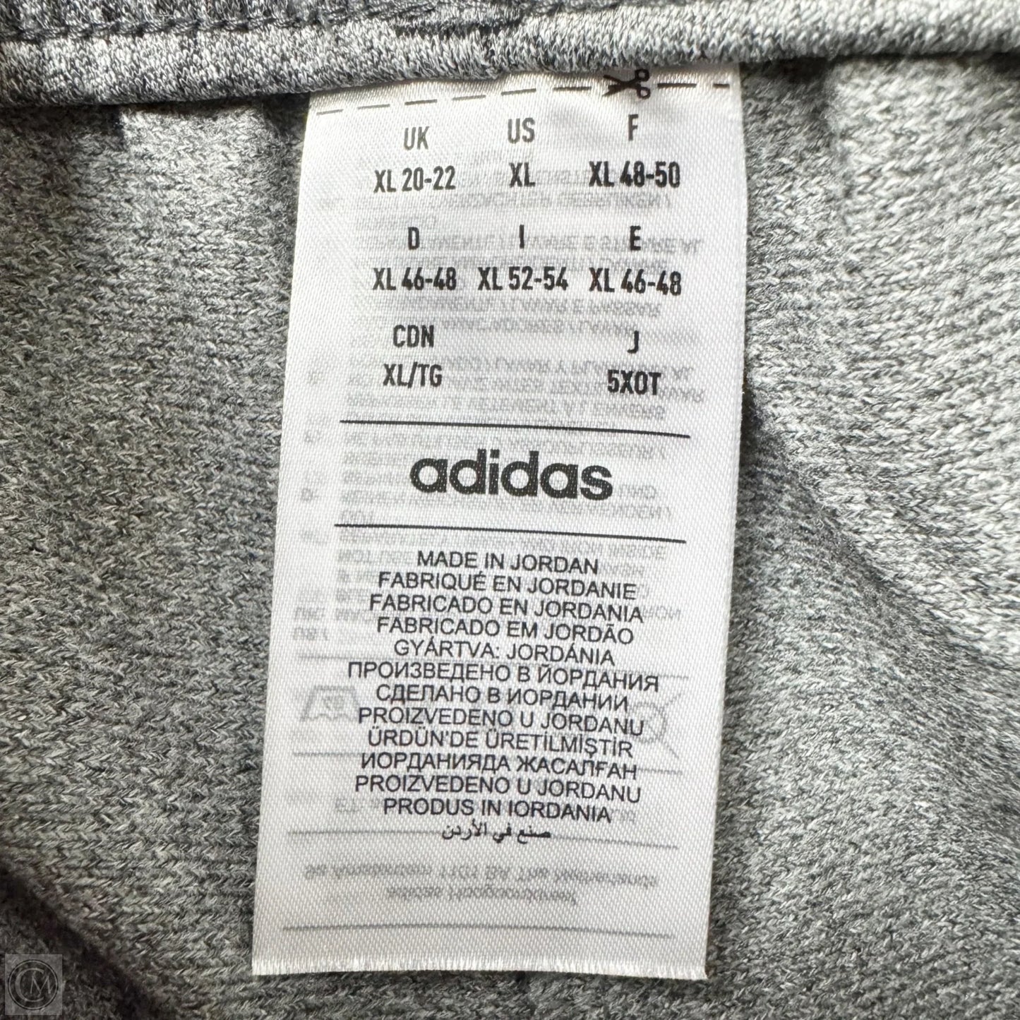 Athletic Pants By Adidas In Grey & Pink, Size: Xl