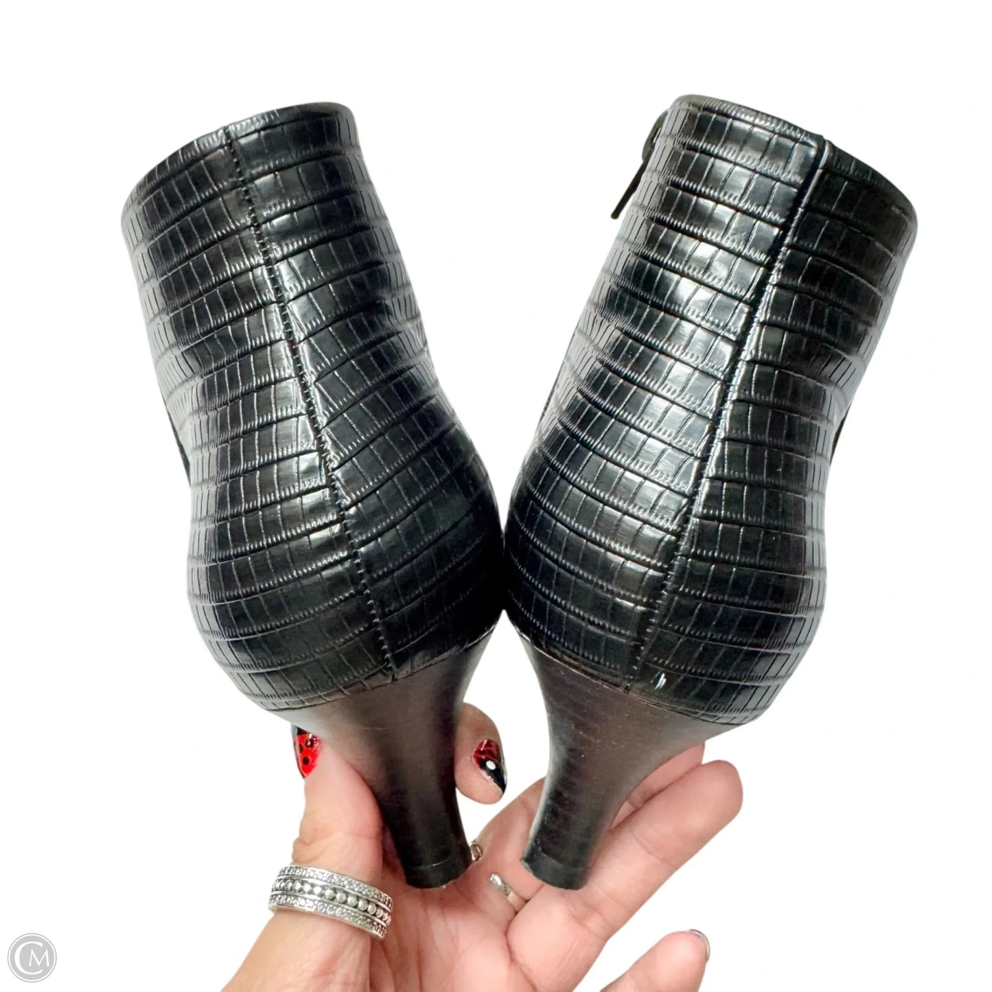 Boots Leather By Clarks In Black, Size: 8.5