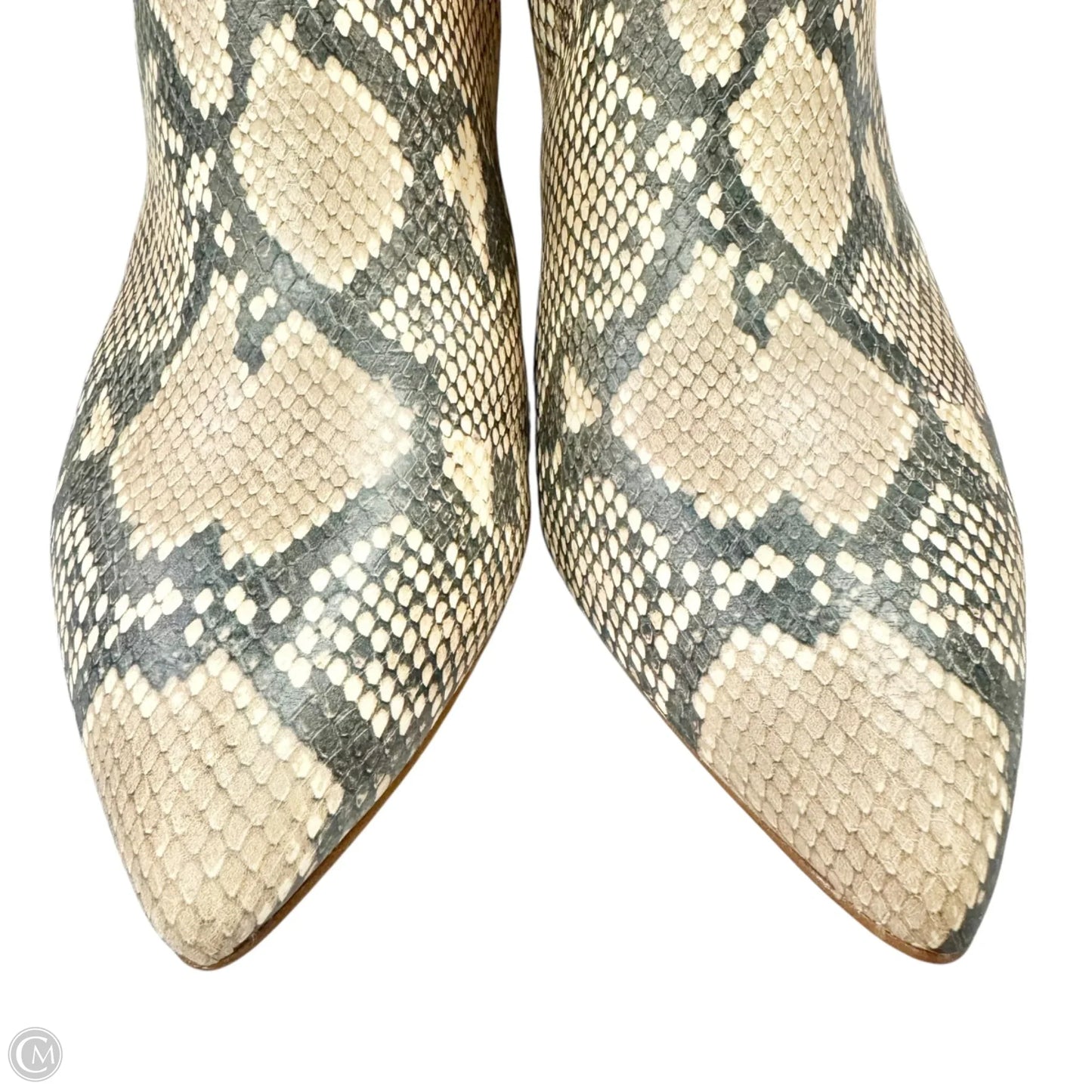 Boots Leather By Vince Camuto In Snakeskin Print, Size: 10