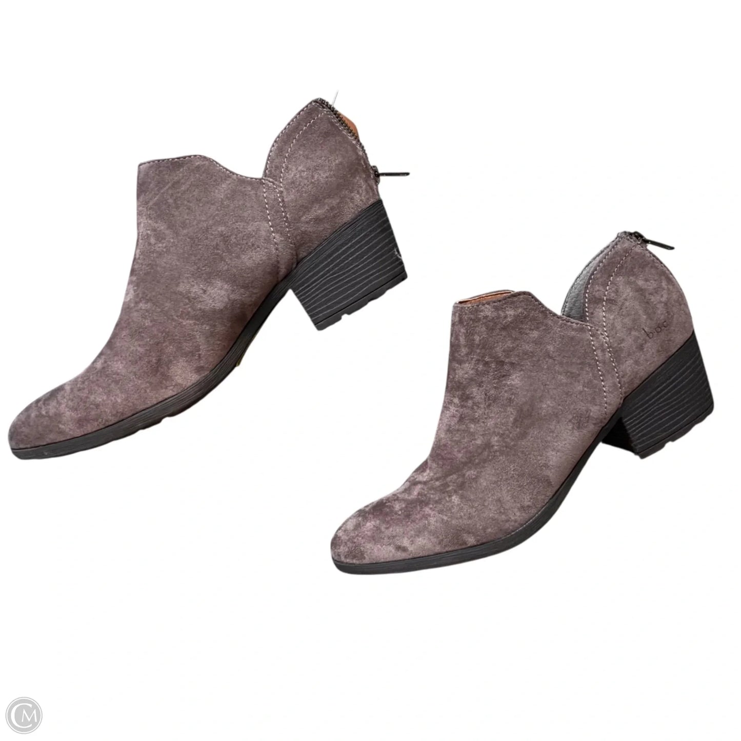 Boots Ankle Flats By Boc In Brown, Size: 10