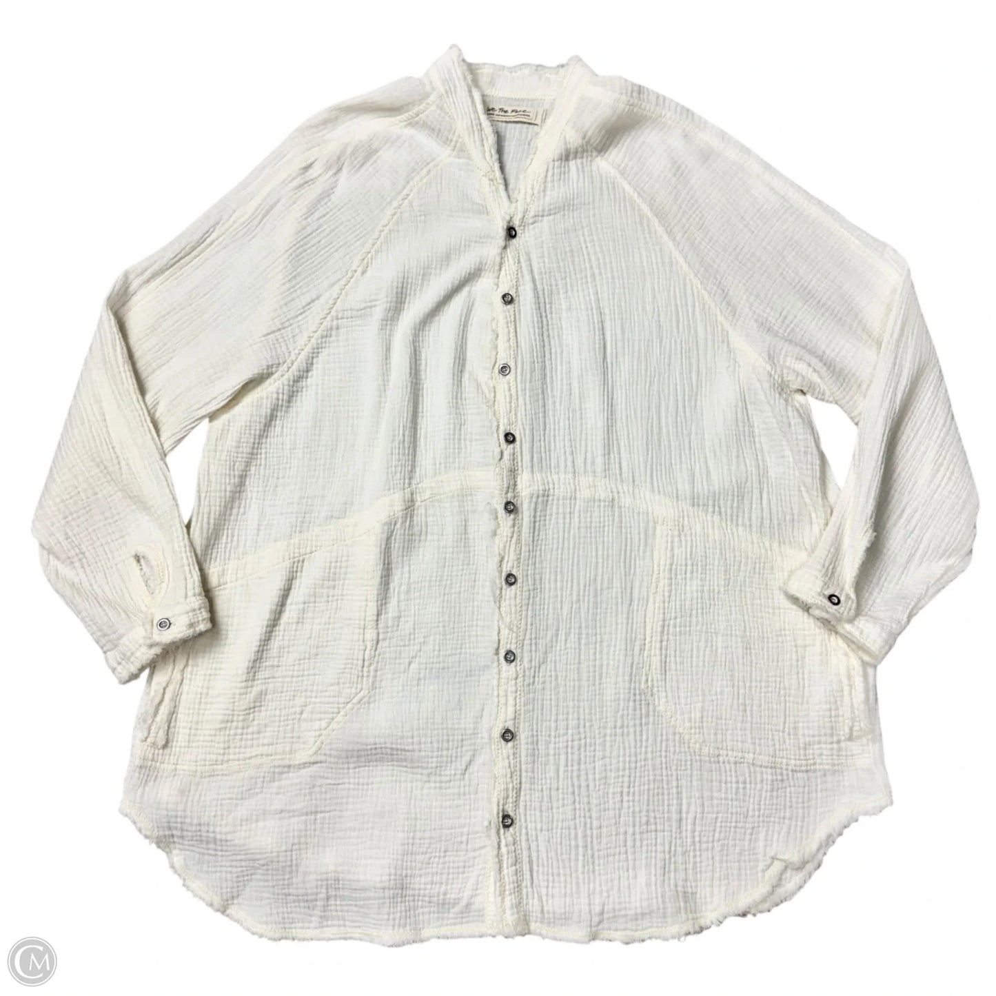 Tunic Long Sleeve By We The Free In Cream, Size: L
