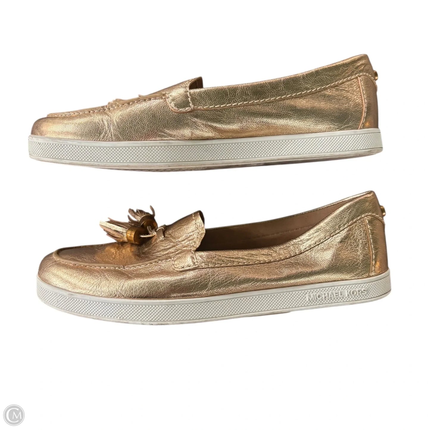 Shoes Flats By Michael By Michael Kors In Gold, Size: 6.5
