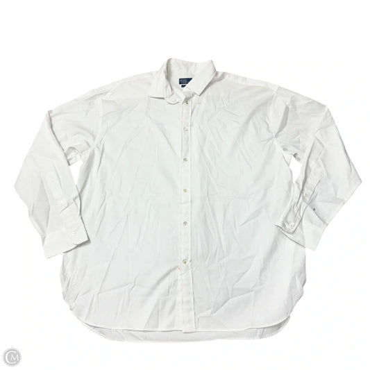 Top Long Sleeve By Polo Ralph Lauren In White, Size: Xl