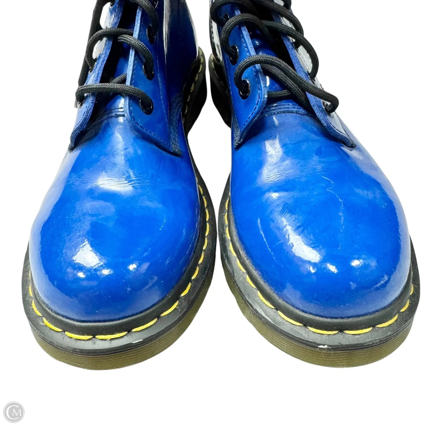 Boots Combat By Dr Martens In Blue, Size: 10