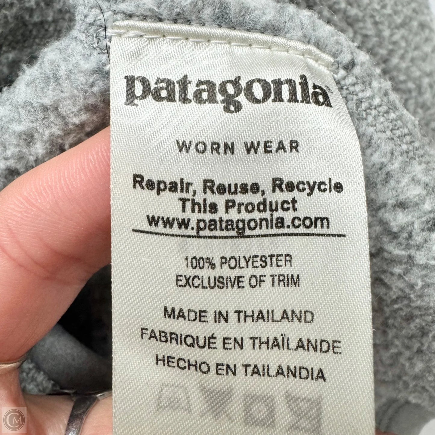Jacket Fleece By Patagonia In Grey, Size: Xs
