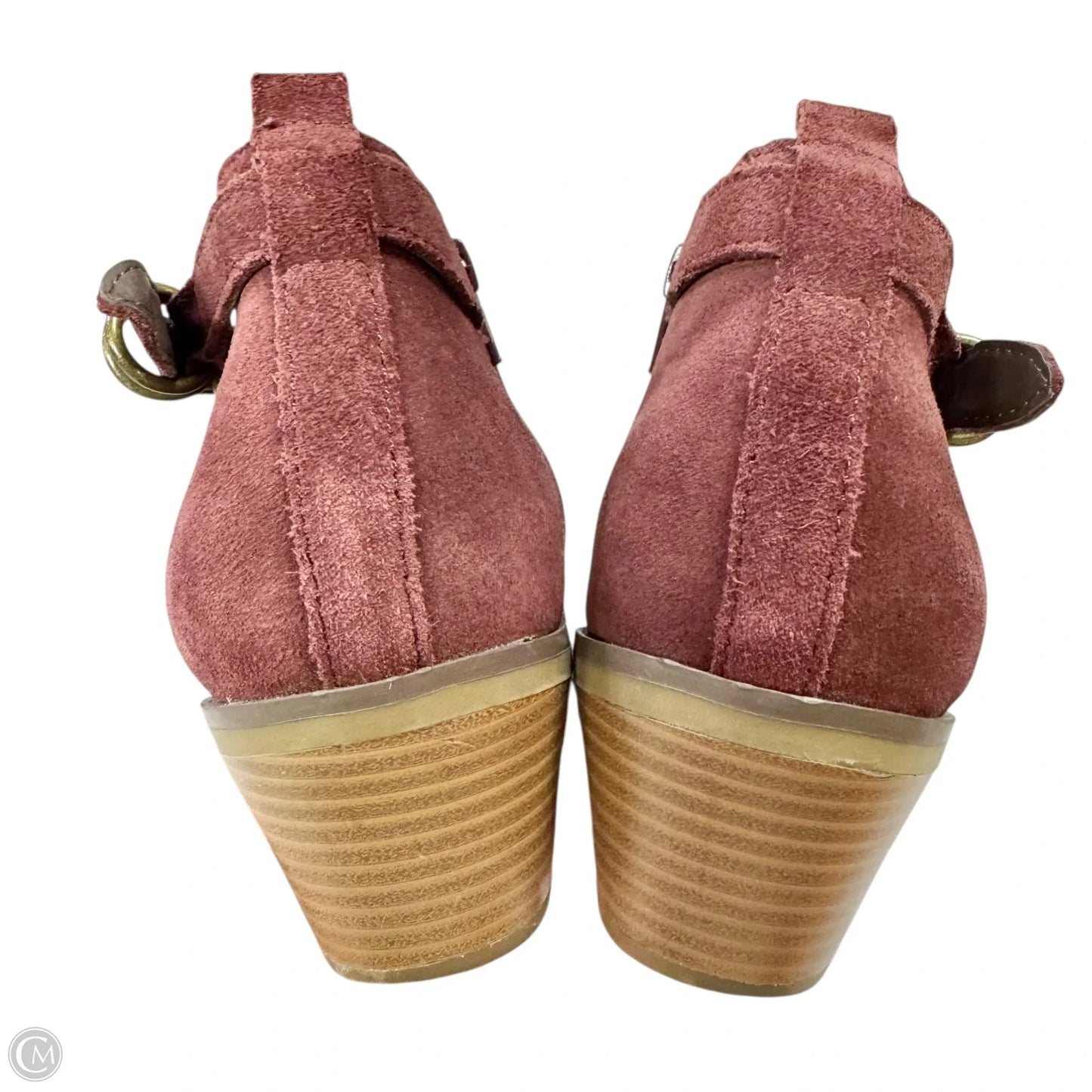 Boots Leather By White Mountain In Maroon, Size: 9