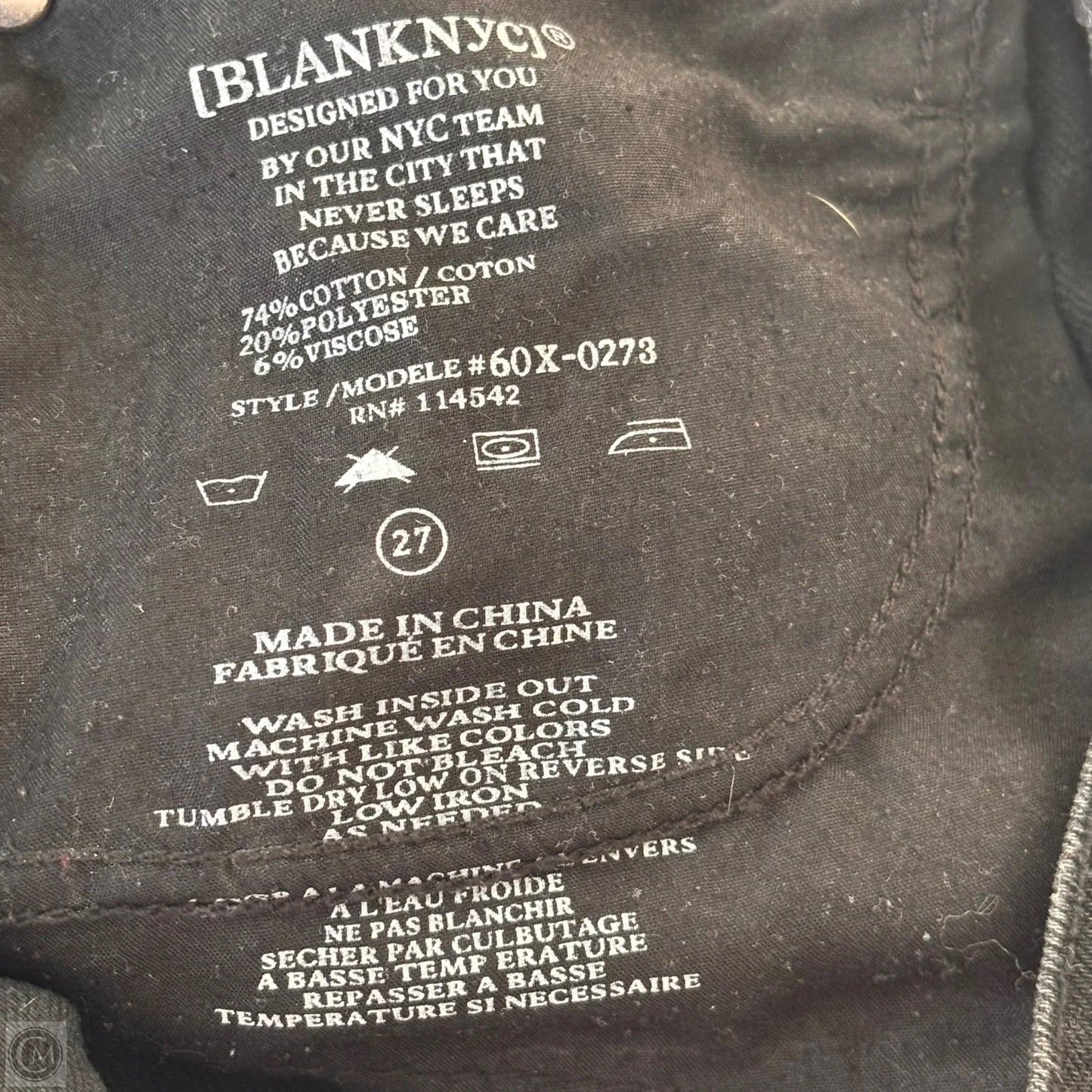 Skirt Mini & Short By Blanknyc In Black Denim, Size: 4