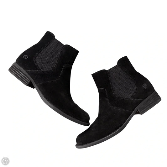 Boots Leather By Born In Black, Size: 8
