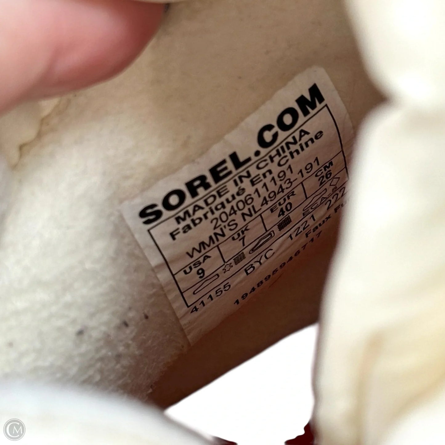 Boots Snow By Sorel In Cream, Size: 9