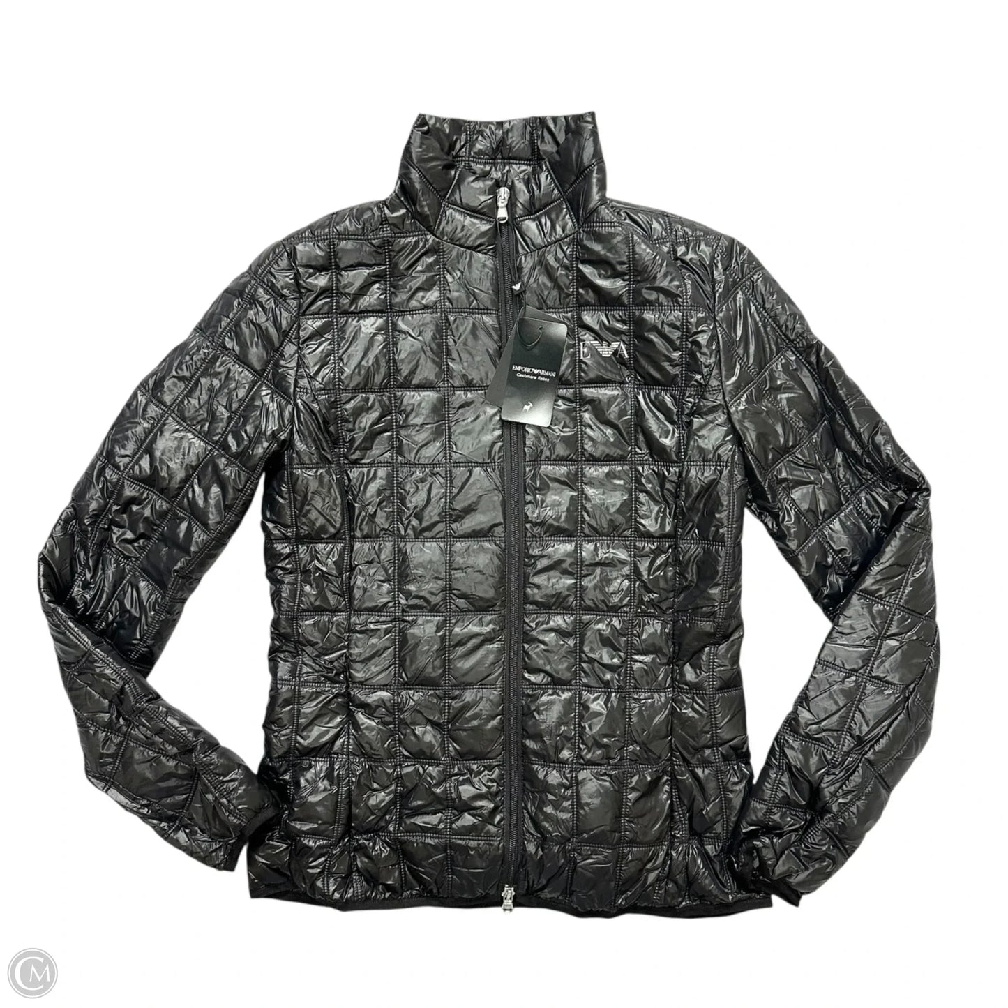 Jacket Puffer & Quilted By Emporio Armani In Black, Size: M