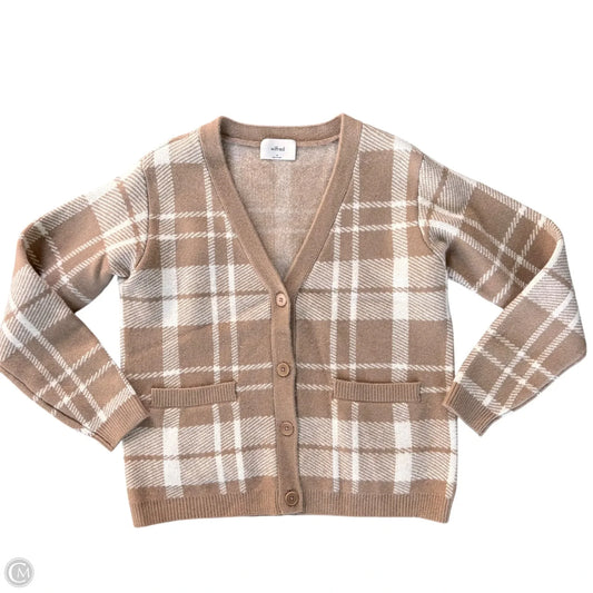 Sweater Cardigan By Wilfred In Plaid Pattern, Size: M