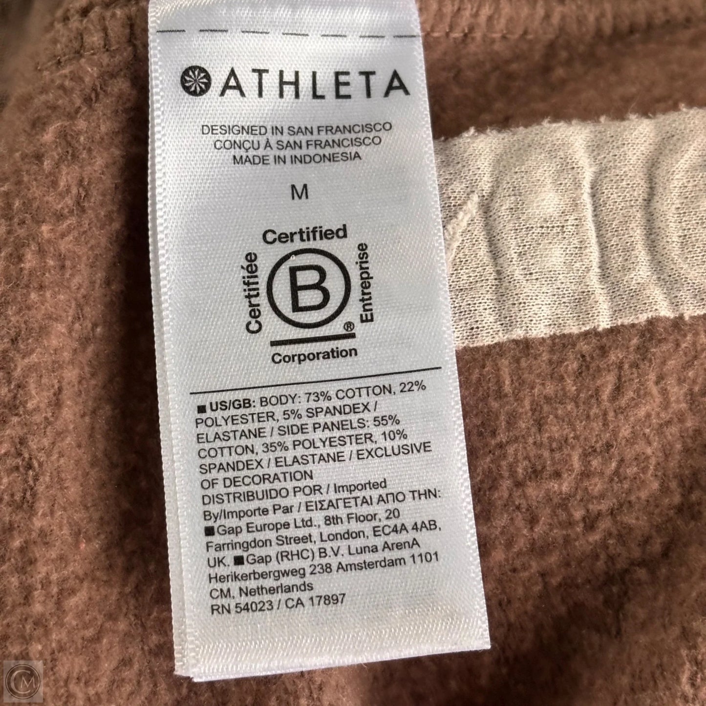 Athletic Sweatshirt Collar By Athleta In Brown, Size: M