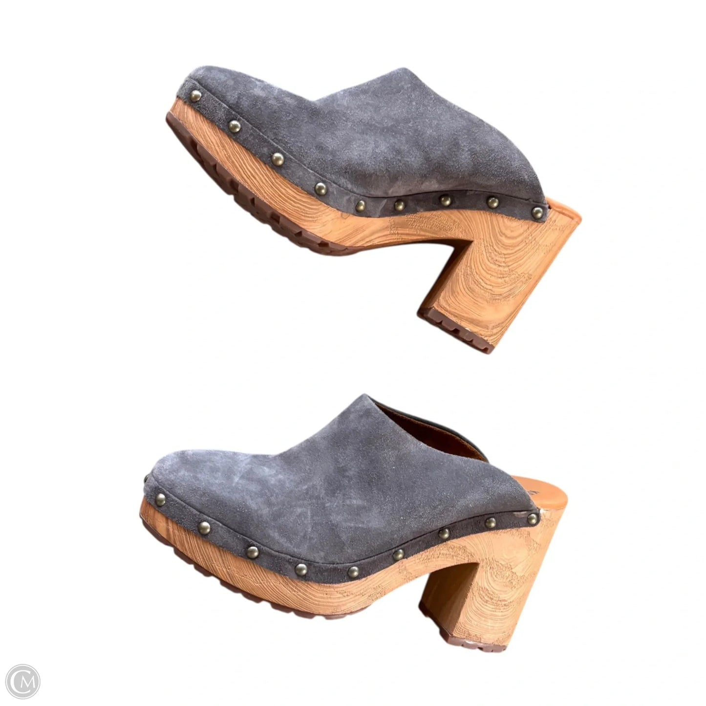Shoes Heels Block By Kork Ease In Grey, Size: 8