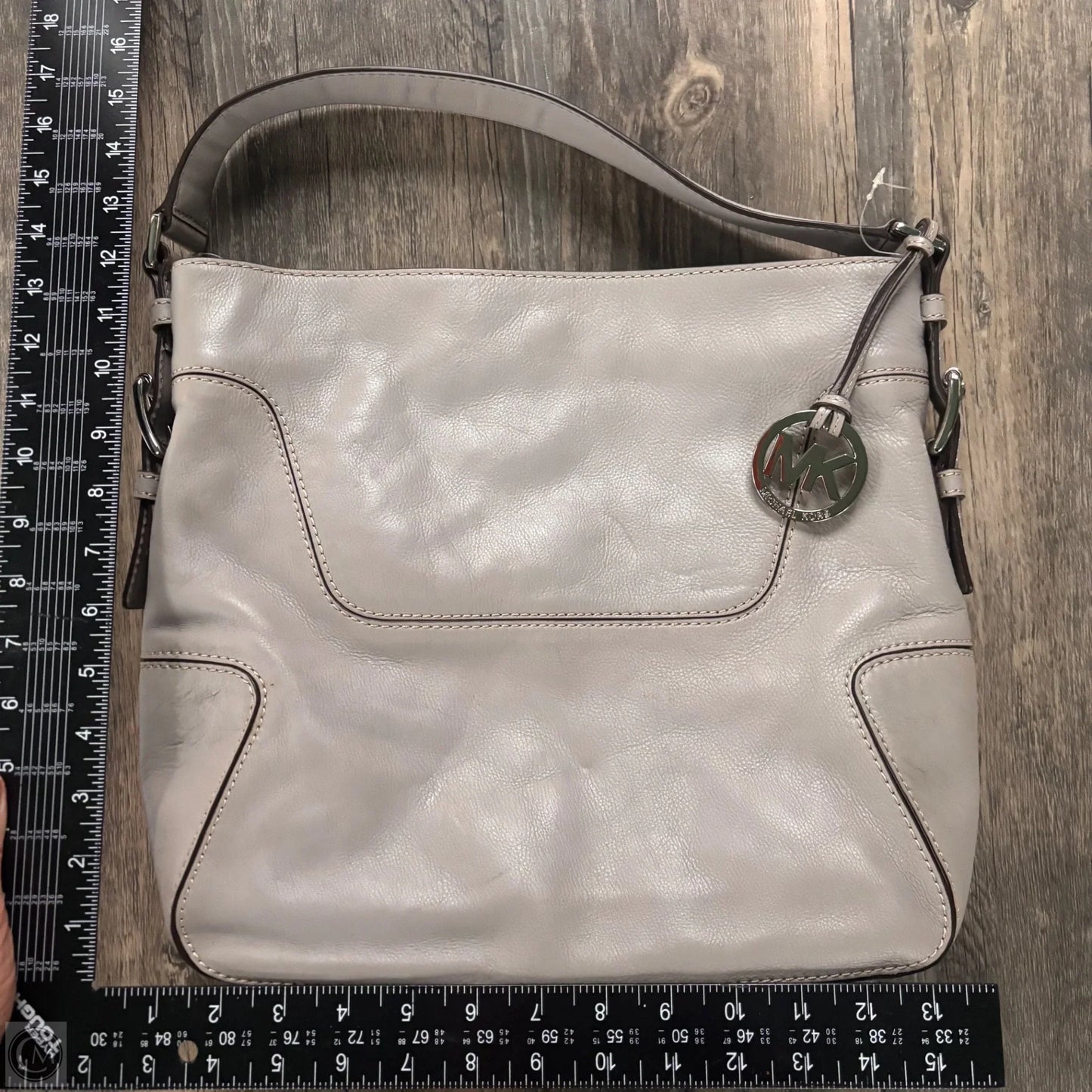 Handbag Leather By Michael By Michael Kors, Size: Large